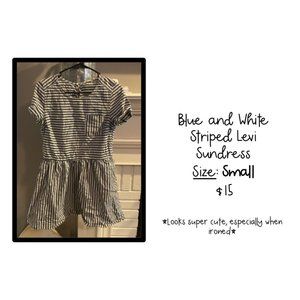 Blue & White Stripe Sundress